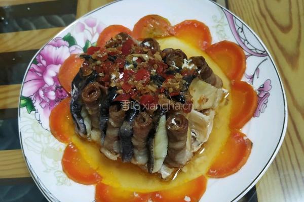 剁椒鳕鱼培根卷的做法图解6
