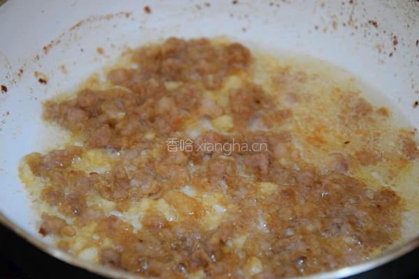 蒜香肉末西兰花的做法图解4