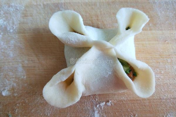  花开四季 蔬菜虾仁蒸饺的做法图解10