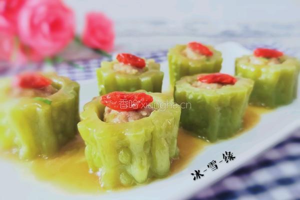 苦瓜酿肉的做法图解1