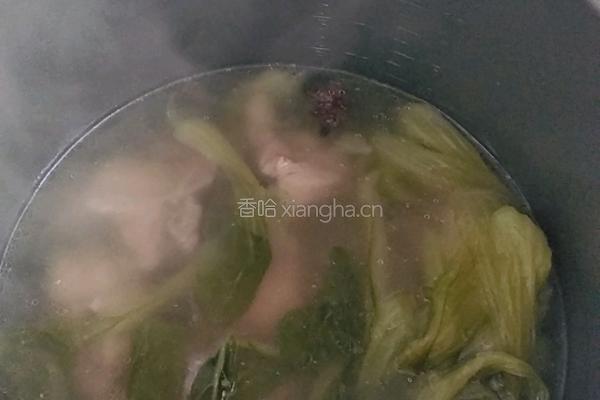 油菜骨头汤的做法图解7