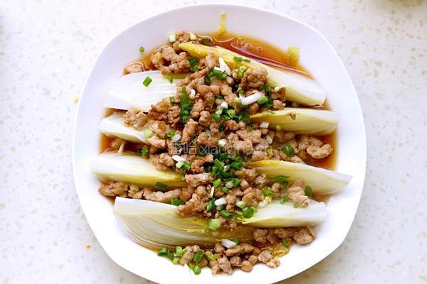 肉末蒸娃娃菜的做法图解8