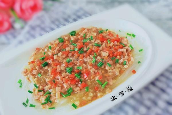 午餐肉蒸粉丝的做法图解11