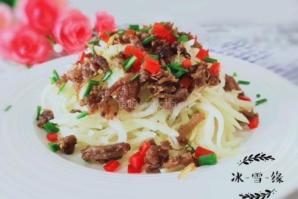 油滋了土豆丝的做法图解1