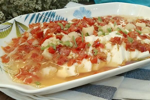 剁椒蒸三鲜（干贝豆腐金针菇）的做法图解7