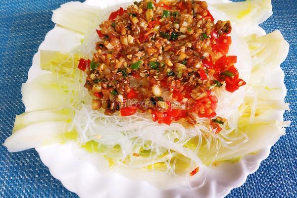 蒜蓉粉丝娃娃菜的做法图解10