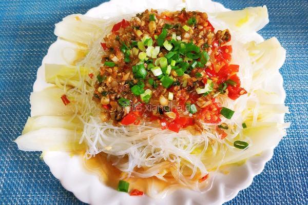 蒜蓉粉丝娃娃菜的做法图解11