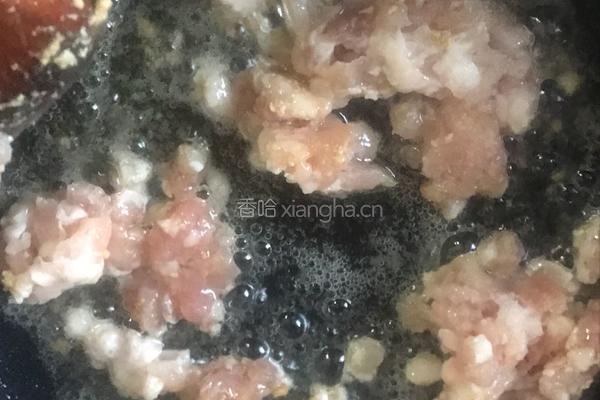 肉末榨菜蒸豆腐卧蛋的做法图解3