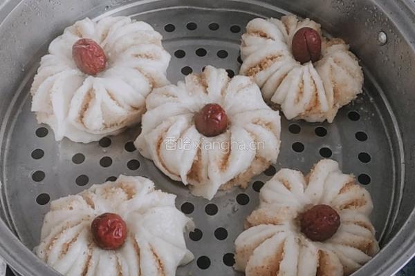 豆面甜花卷的做法图解16