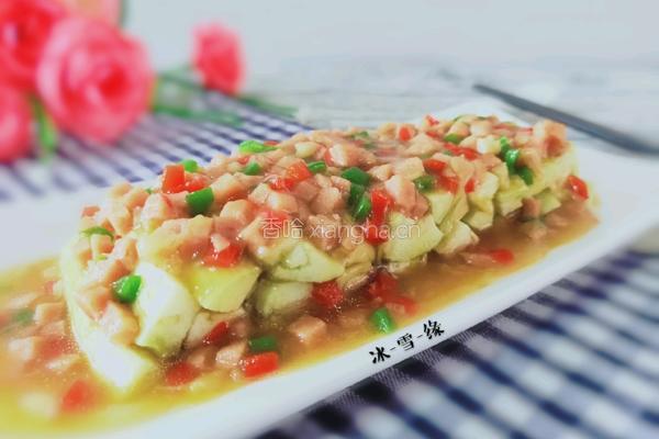 午餐肉蒸茄子的做法图解1