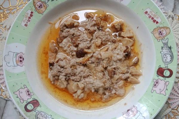 ＃蒸菜＃香菇蒸肉饼的做法图解7