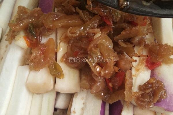 冬菜虾皮蒸茄子的做法图解6