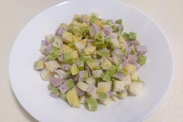 香哈牛肉酱炒馍花的做法图解3