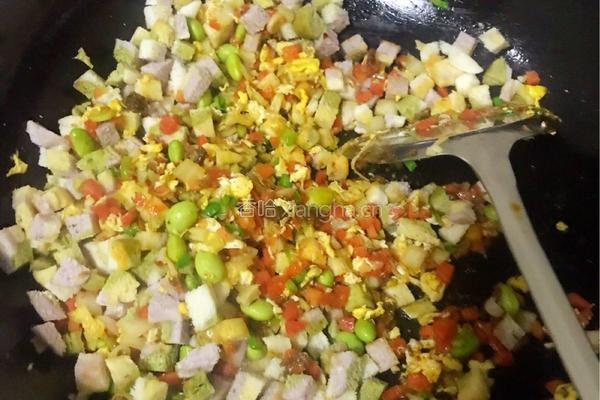 香哈牛肉酱炒馍花的做法图解12