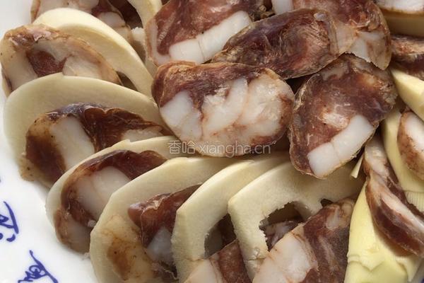 （蒸菜）腊肠蒸雷笋的做法图解6
