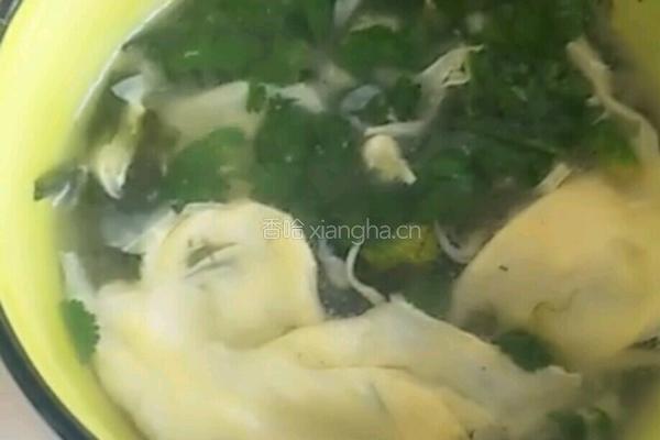 香菜鸡蛋汤的做法图解13