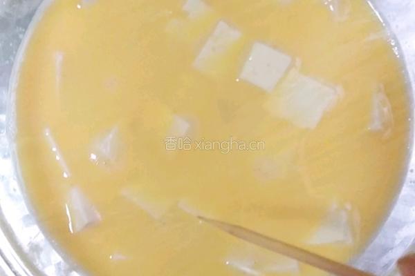 豆腐肉沫蛋羹的做法图解4