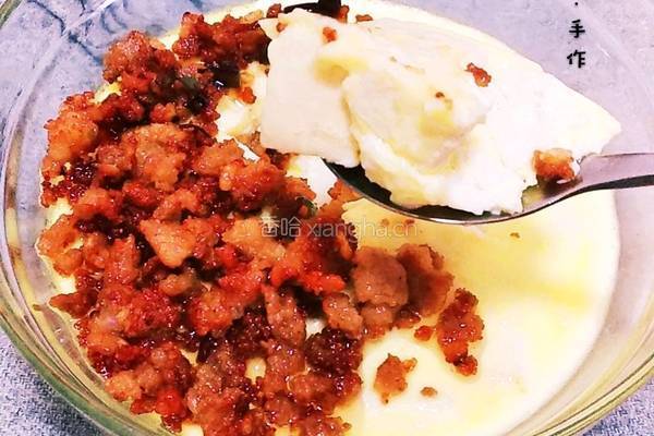 豆腐肉沫蛋羹的做法图解10