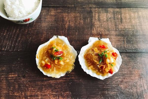 蒜蓉粉丝蒸扇贝的做法图解10