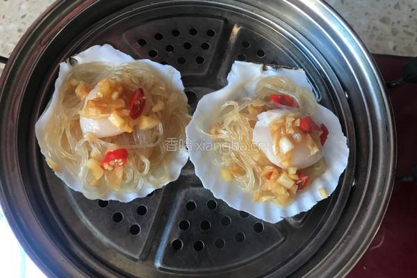 蒜蓉粉丝蒸扇贝的做法图解9
