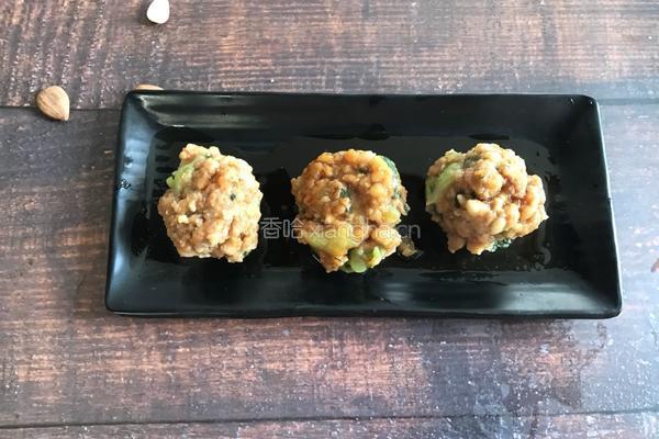 蒸菠菜丸子的做法图解7