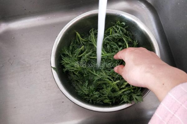 蒸茼蒿的做法图解3