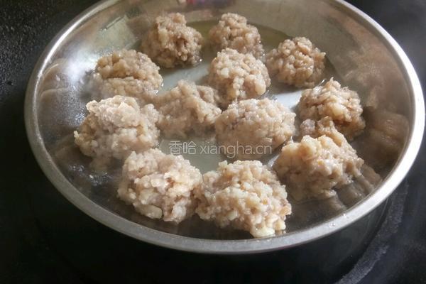 清蒸马蹄肉丸的做法图解8