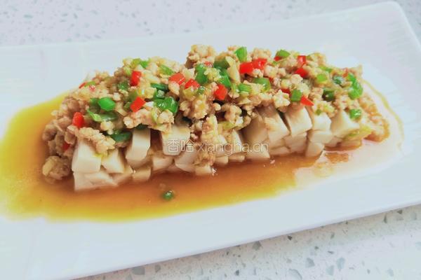 肉末蒸杏鲍菇的做法图解8