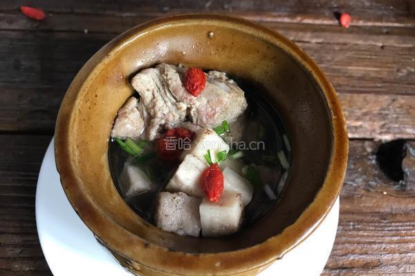 美白养颜汤（茯苓炖排骨）的做法图解10