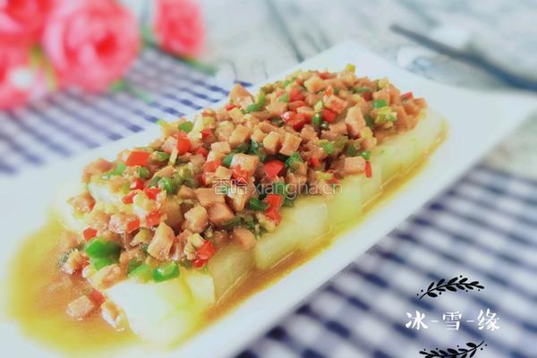 午餐肉蒸冬瓜的做法图解8
