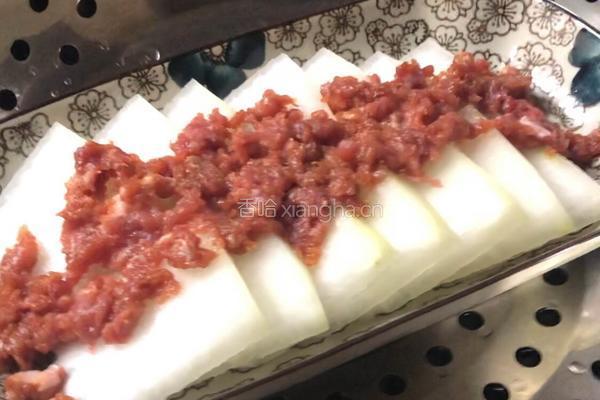 肉末蒸冬瓜的做法图解3