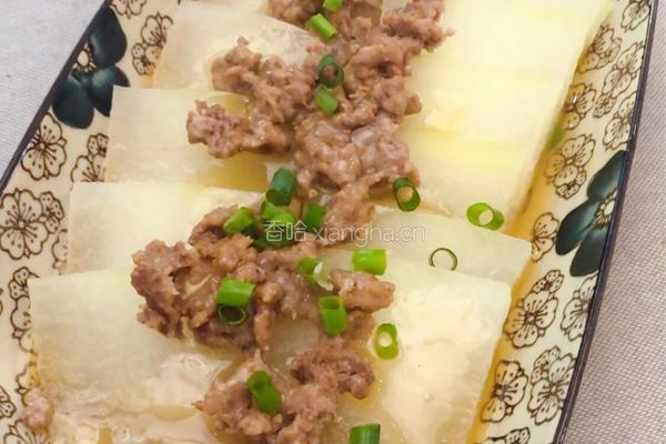 肉末蒸冬瓜的做法图解4