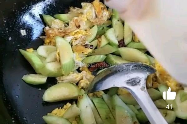 丝瓜炒鸡蛋的做法图解7
