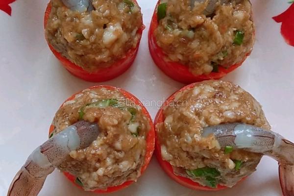 胡萝卜酿鲜虾肉丸的做法图解5