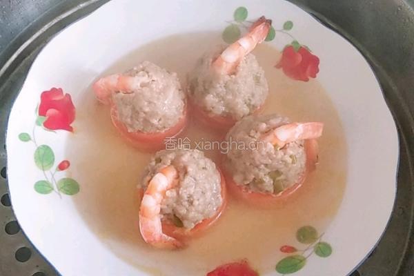 胡萝卜酿鲜虾肉丸的做法图解7