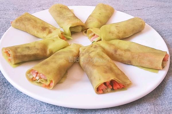 菠菜汁春饼
