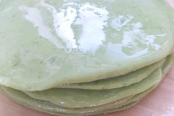 菠菜汁春饼的做法图解10