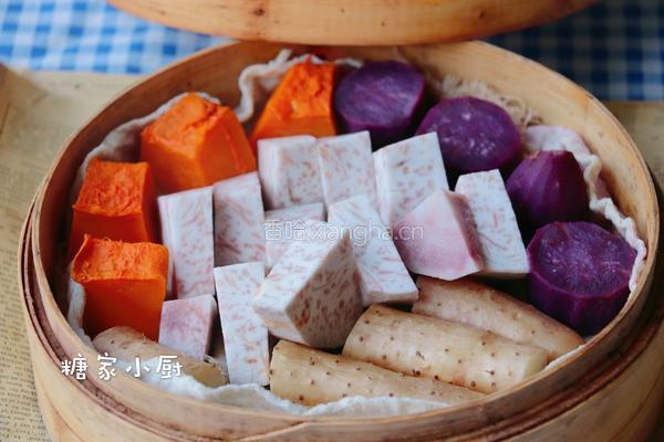 蒸蔬果大拼盘的做法图解6