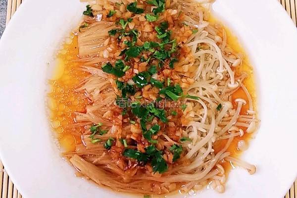 蒜蓉蒸金针菇的做法图解13