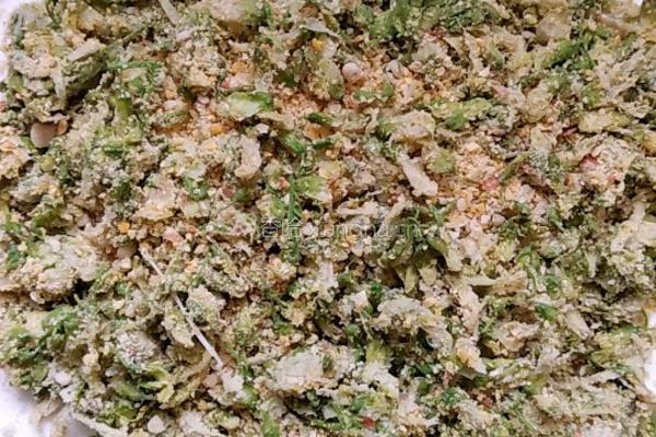 洋槐花渣豆腐的做法图解3