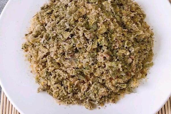 洋槐花渣豆腐的做法图解6
