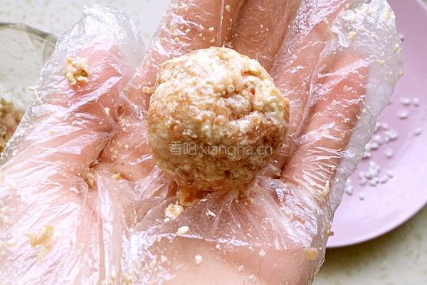 豆腐珍珠丸子的做法图解6
