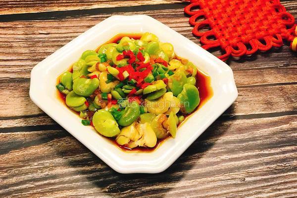蒸蚕豆的做法图解1