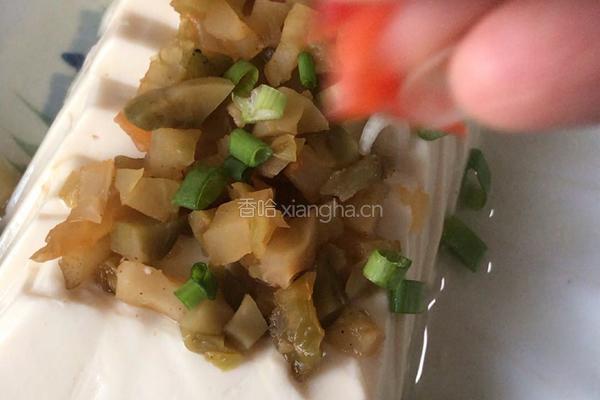 榨菜蒸豆腐的做法图解10