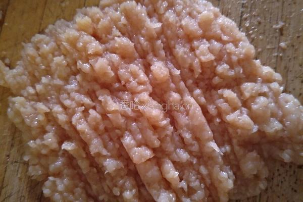 蒸鸡胸肉藕夹的做法图解4