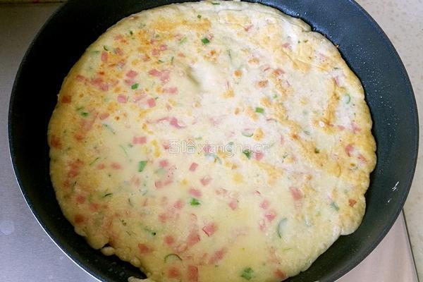 火腿鸡蛋饼的做法图解8