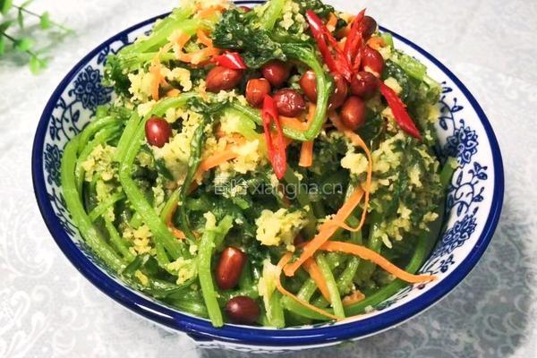 粉蒸山野菜的做法图解15