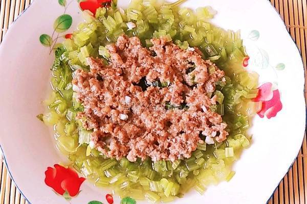 肉沫蒸芹菜的做法图解11