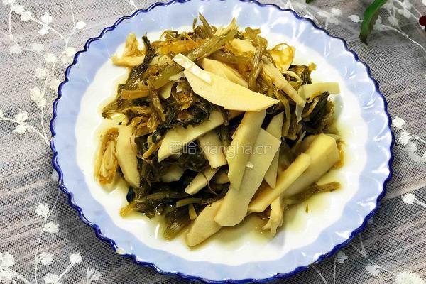 雪菜焖笋的做法图解13