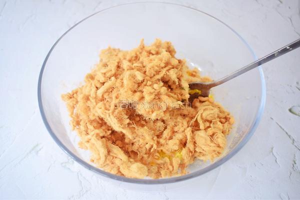网红肉松青团的做法图解4